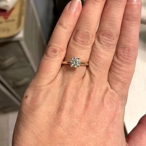 Forever One Charles and Colvard Moissanite Ring